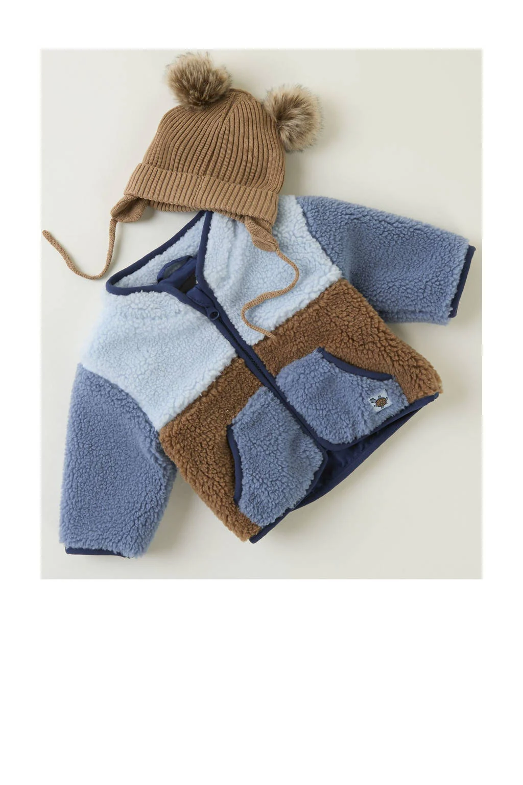 NAME IT teddy jas blauw