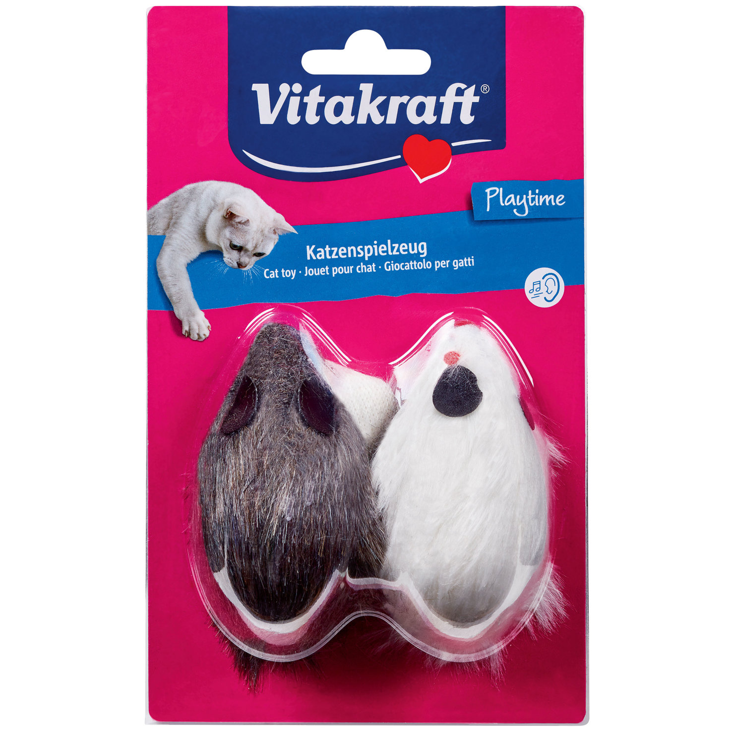Vitakraft Plüschmäuse mit Quitscher