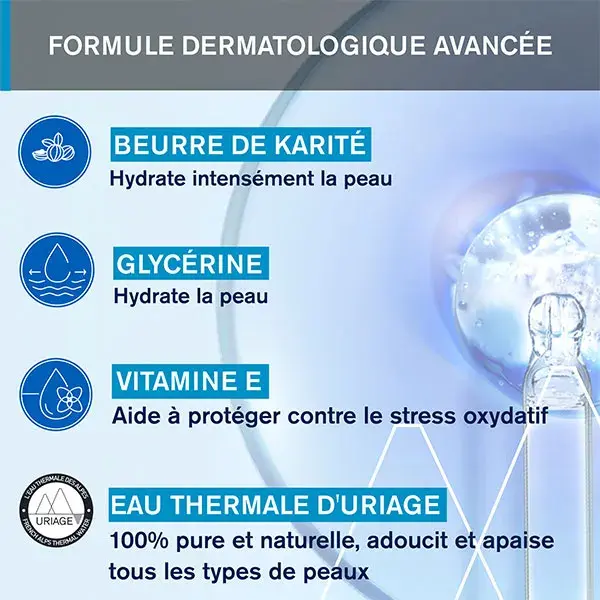 Uriage Eau Thermale Crème d'Eau Mains Hydratante Peaux Sèches 50ml