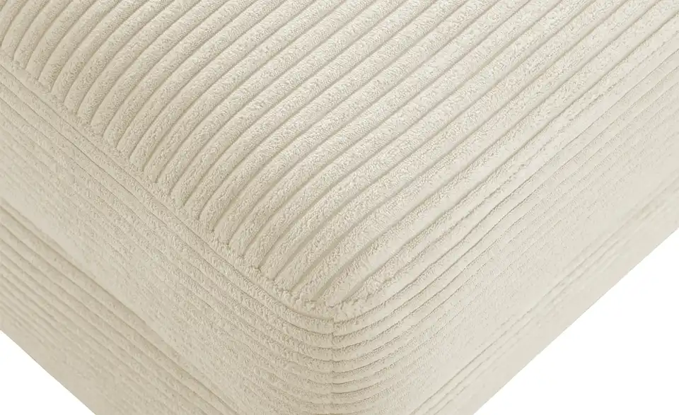 Ecksofa Arissa de Luxe Natur links Cordstoff