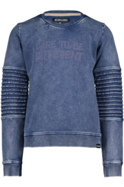 Milan biker sweater - denim