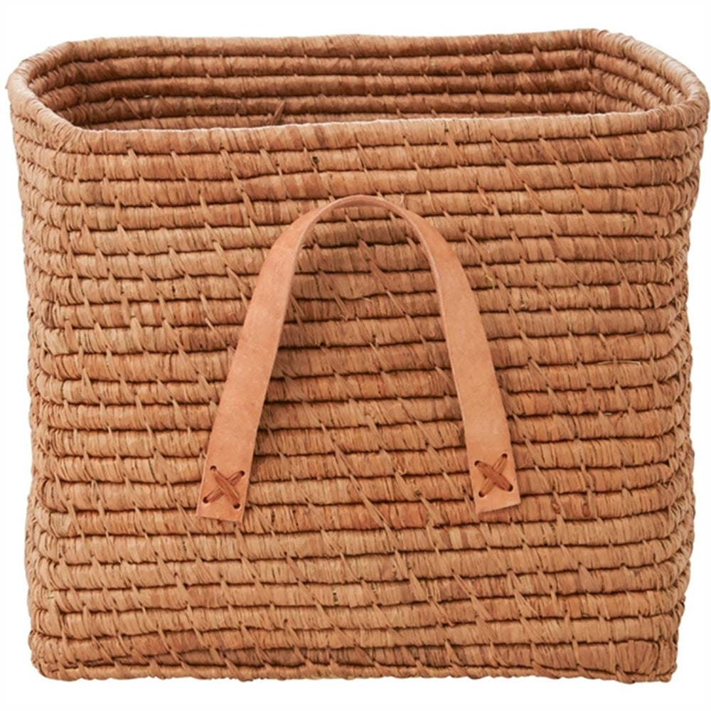 Tea Firkantet Raffia Kurv - Rice → Luksusbaby.dk