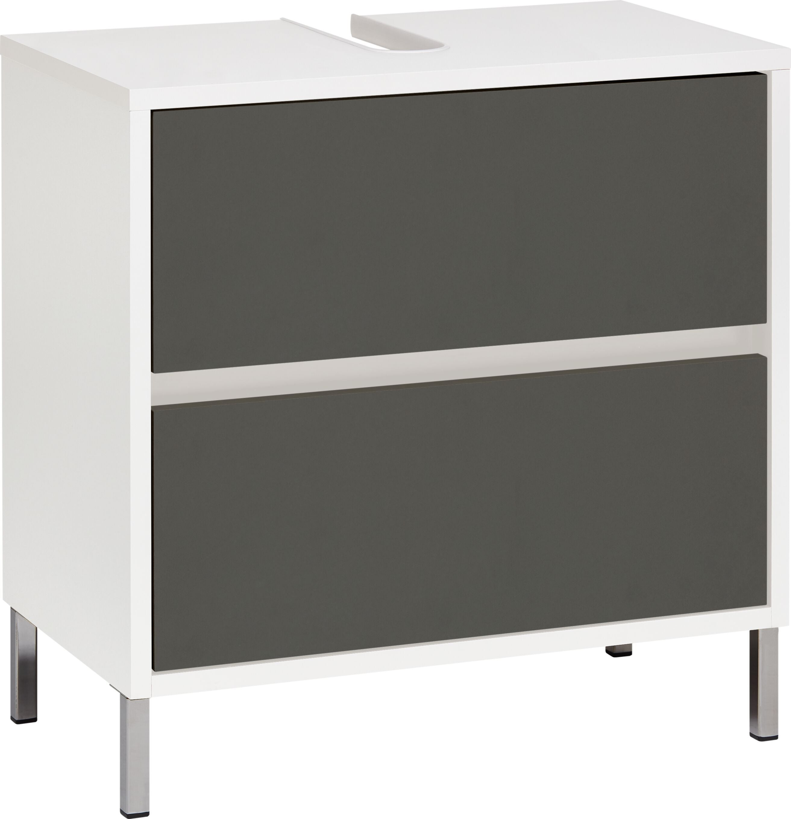 SIERRA Lavaboy - Weiss / Anthrazit / B: 60.0 cm x T: 35.0 cm x H: 60.0 cm