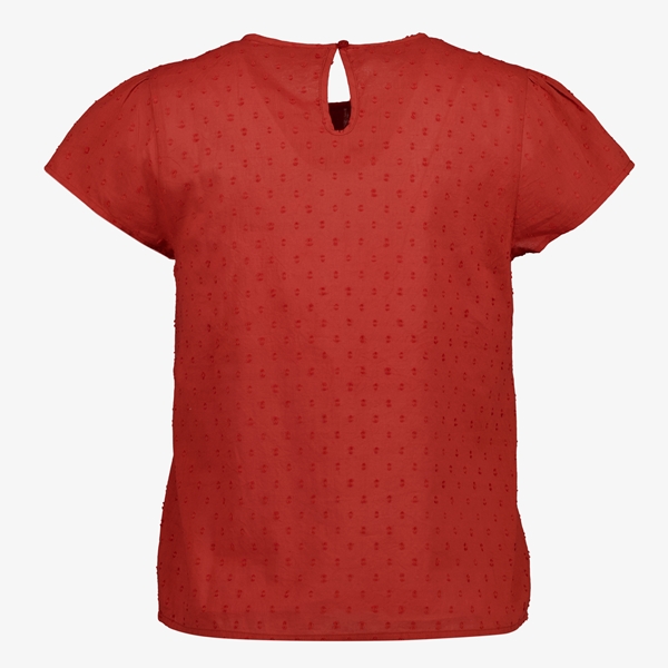 TwoDay dames blouse oranje met embroidered hals