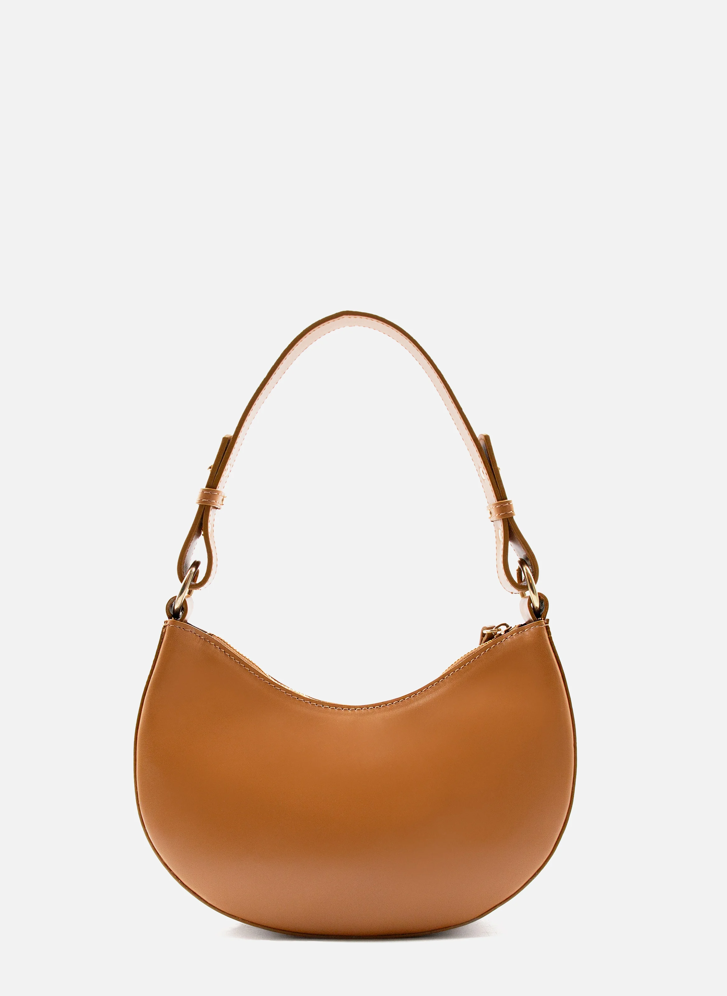 Sac hobo cuir lisse | Marron