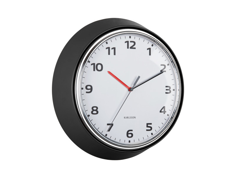 Wall Clock Modern Retro KA6006BK Black