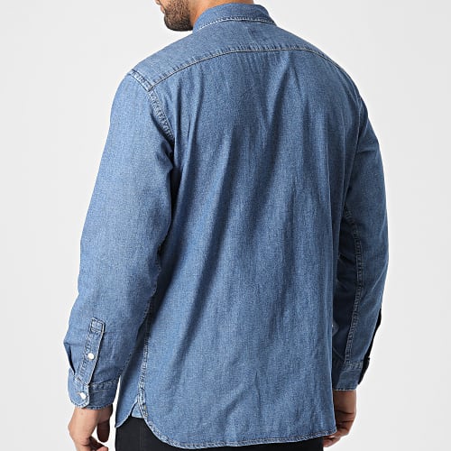 Chemise Manches Longues Jean 19573 Bleu Denim