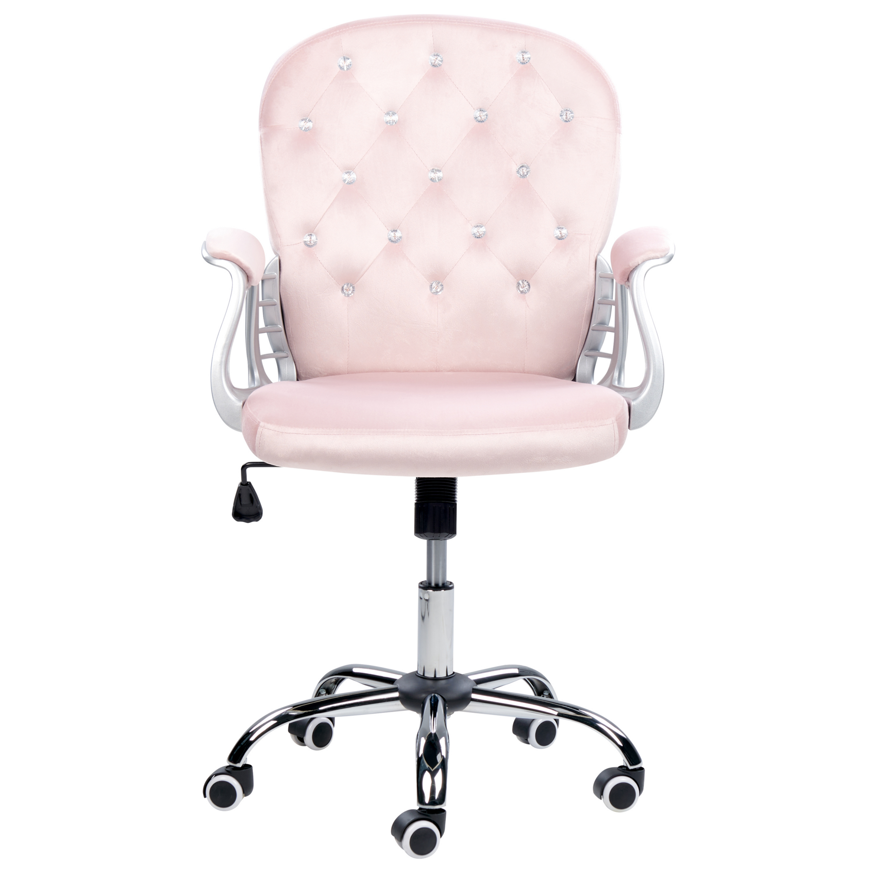 Beliani - PRINCESS - Bureaustoel - Pastelroze - Fluweel