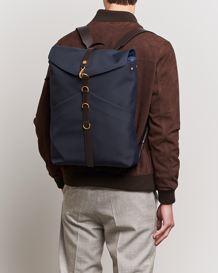 Mismo M/S Rucksack Navy/Dark Brown