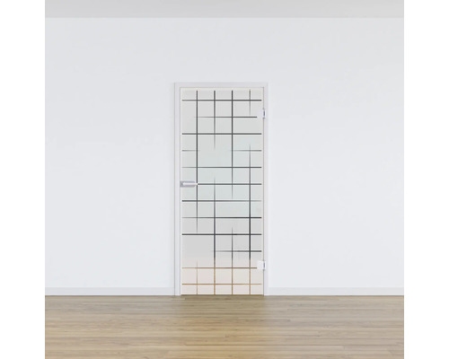 Pertura glazen deur Glera Mesh 02 959 x 2085 x 8 mm Rechts voor Studio Office fitting