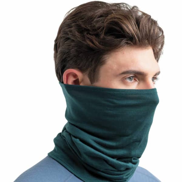 Bandeau cache cou randonnée ICEBREAKER MERINO COOL-LITE FLEXI FATHOM GREEN