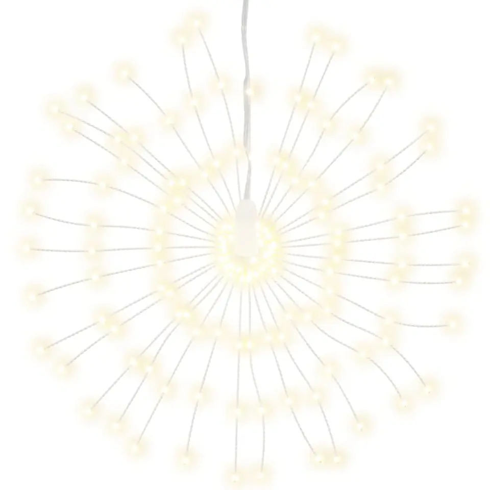 vidaXL - Kerstverlichting - Warm white - 8 stuks