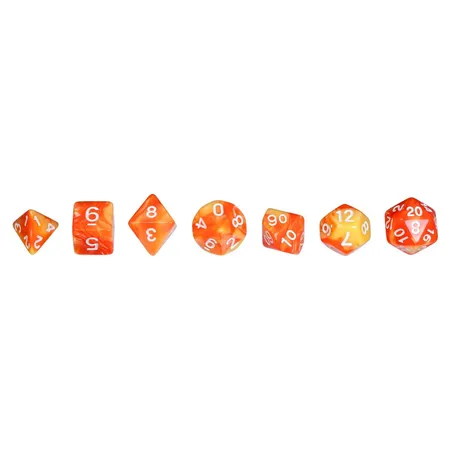Philos Würfel, oblivion, orange, 7er Beutel