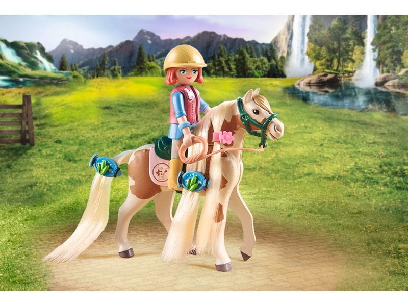 Playmobil Horses of Waterfall Ellie & Pferd mit Kreppeisen Pferde-Spielset
