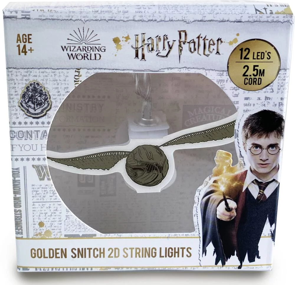 HARRY POTTER - GUIRLANDE DE LUMIERE 2D VIF D'OR
