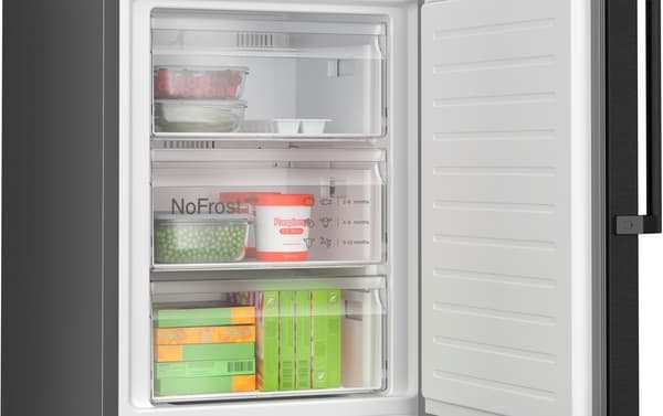 Bosch Serie 4 kølefryseskab KGN36VXCT (black inox-antifingerprint)