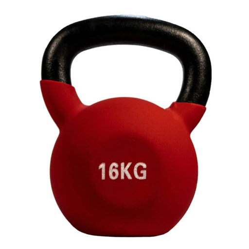 Kettlebell de aço revestido com neoprene, 16 kg