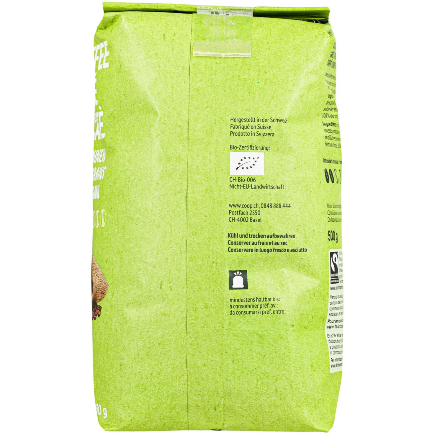 Bio 365 Havelaar Crema Bohnen