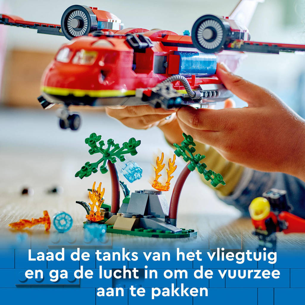 leuke setBrandweervliegtuig Brandweer Speelgoed voor Kinderen vanaf 6 jaar 60413