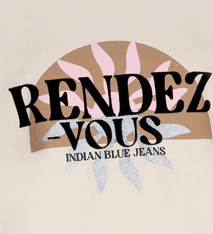 Indian Blue Jeans T-Shirt - Rendez Vous - Sandshell