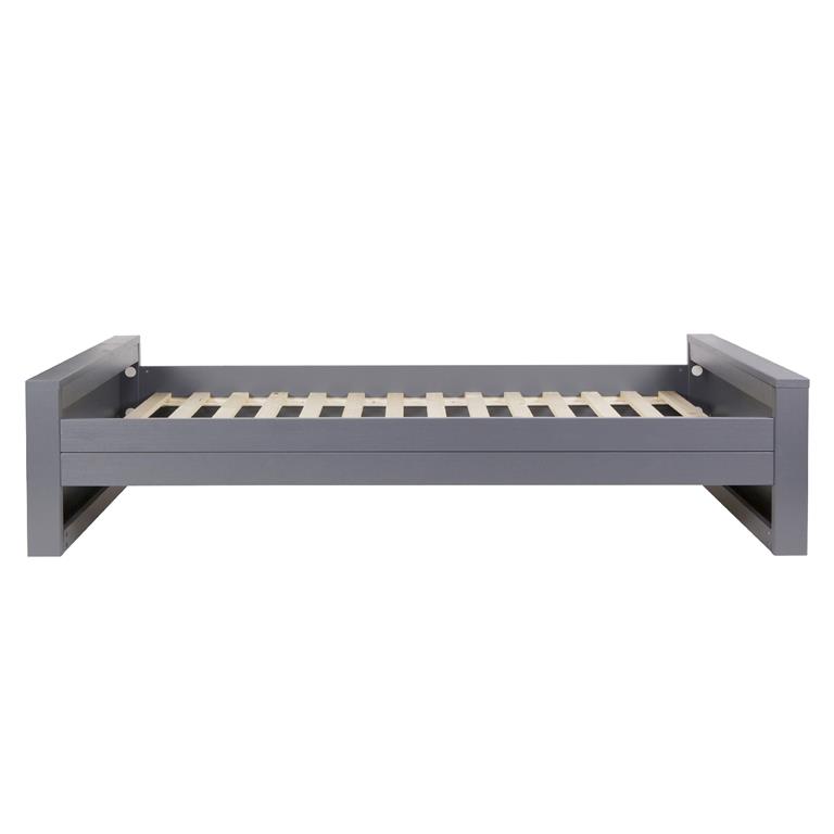 Woood Dennis Bed 90 x 200 cm - Donkergrijs