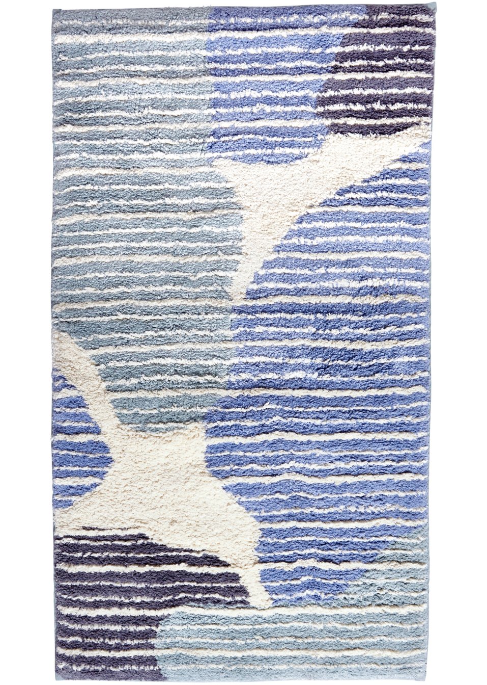 Tapis de salle de bain avec formes abstraites