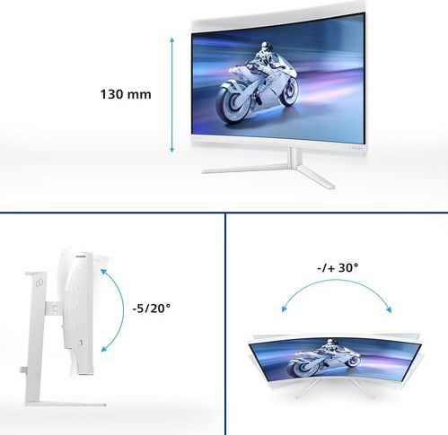 Philips 32M2C5501/00 Monitor - Curved - VA - 2560x1440 - 180 Hz