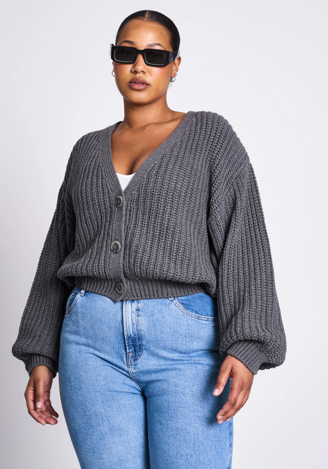 Jan 'n June Cardigan Lena Dark Grey