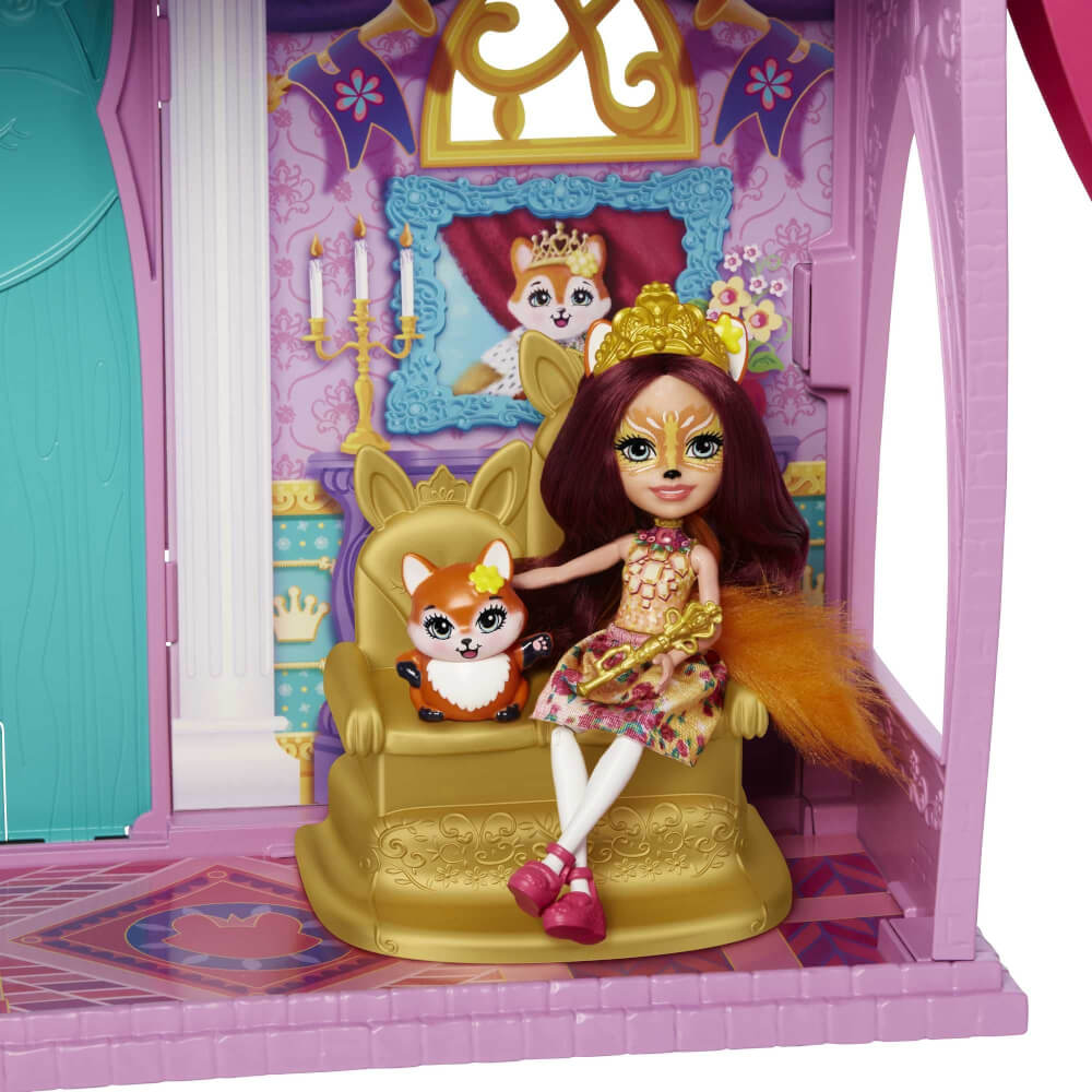 Mattel GYJ17 Enchantimals Royals Ballzauber Schloss mit Felicity Fox & Flick