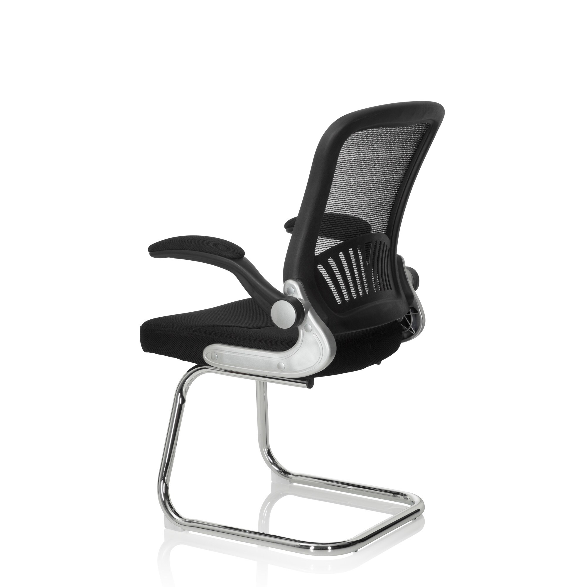 Freischwinger FLYER PRO V Stoff/Netzstoff mit Armlehnen hjh OFFICE