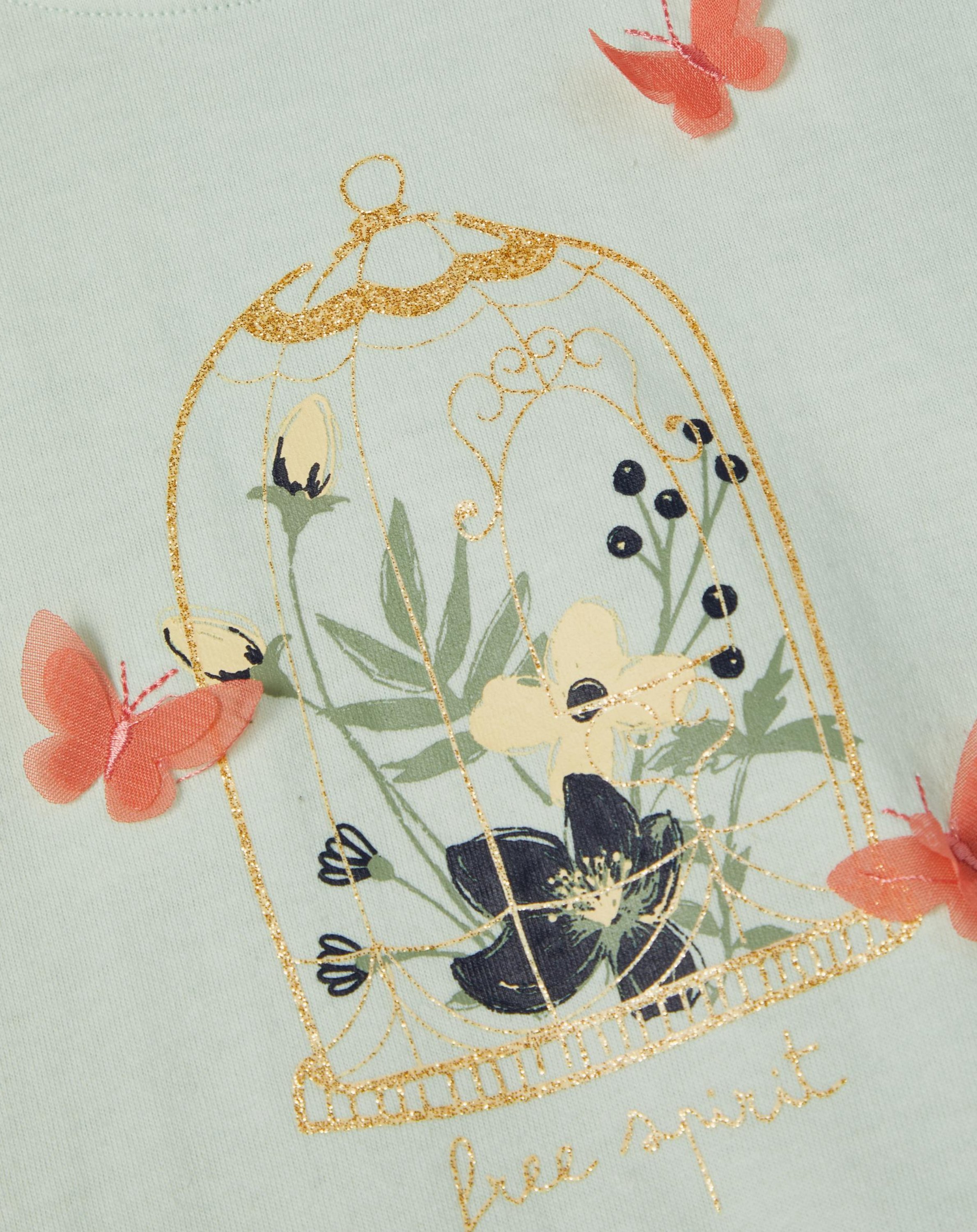 T-Shirt NMFFLORENCE SPRING in glacier