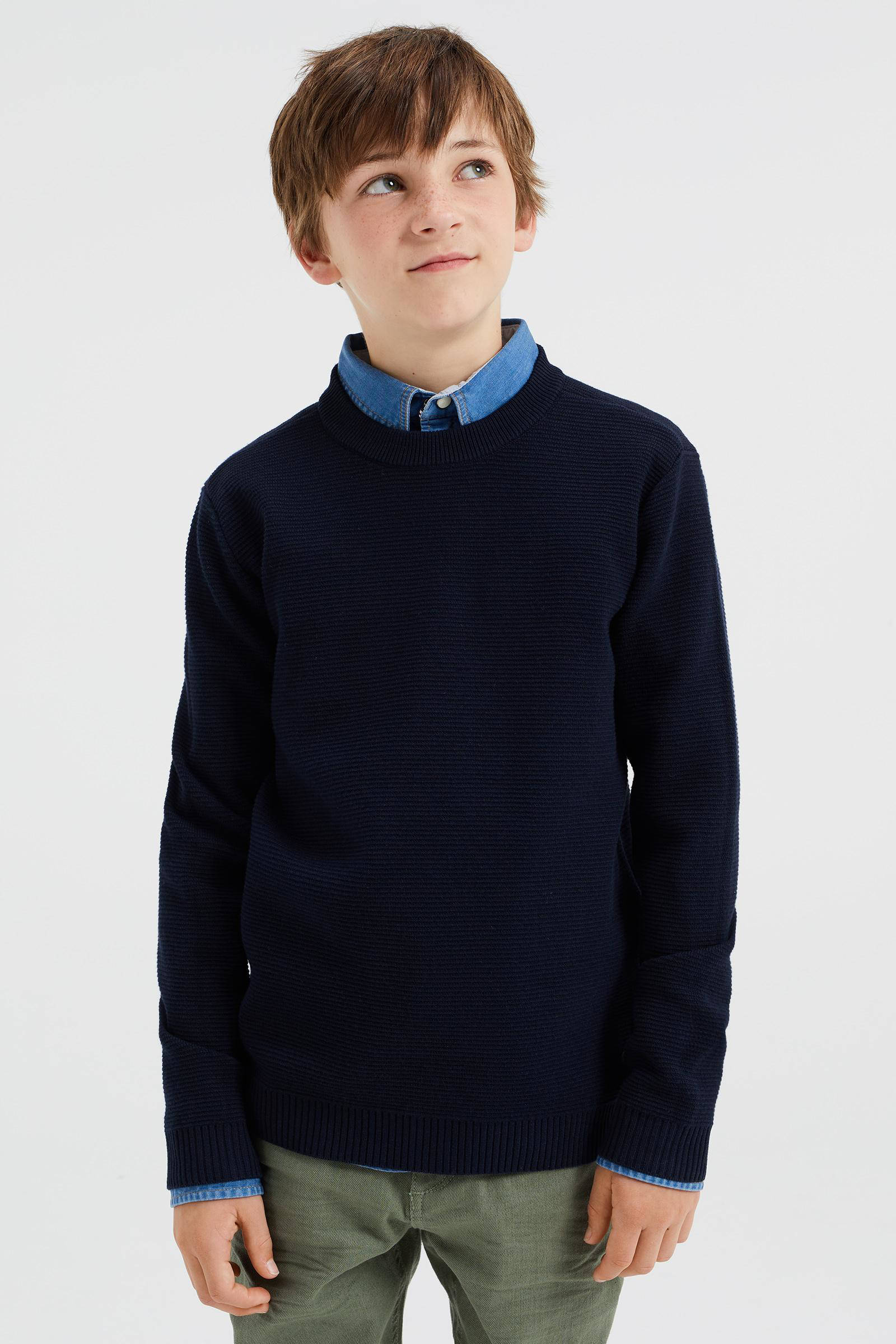 trui donkerblauw