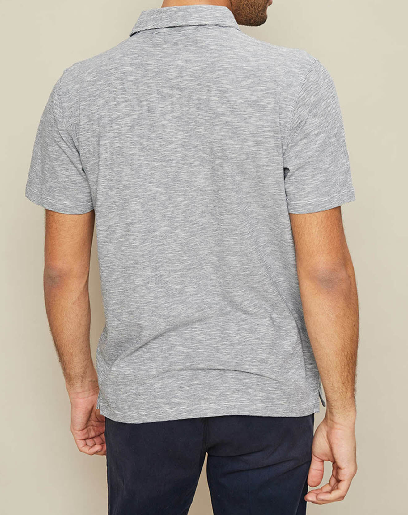 Hartford Polo rayé indigo/blanc