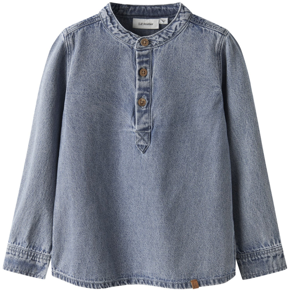 Køb Lil'Atelier Medium Blue Denim Nmmtaya Ls Loose Dnm Skjorte 1166-Fd Lil