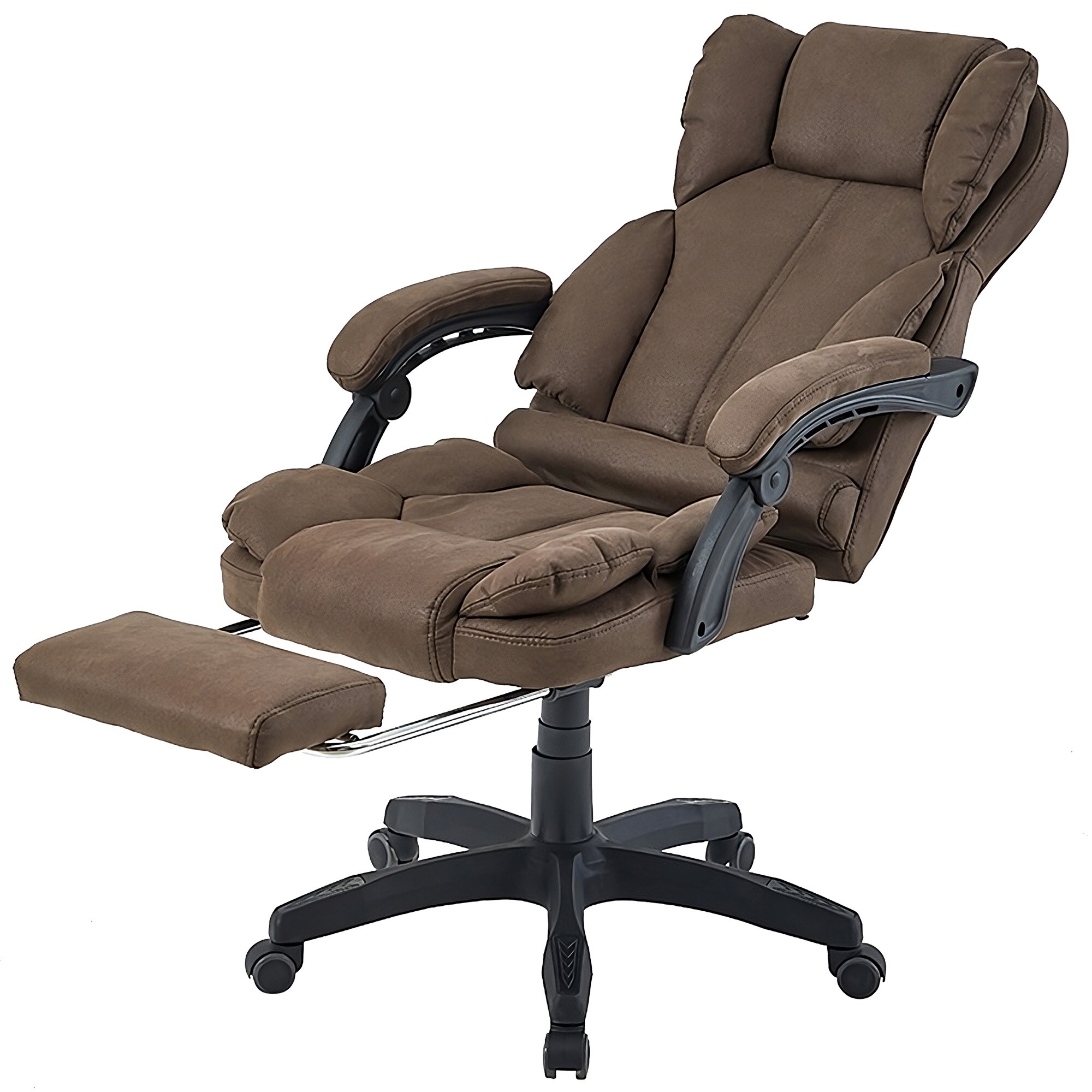 Bürostuhl mit gepolsterten 3-Punkt-Armlehnen - Schreibtischstuhl mit Kopf- und Fußstütze - ergonomischer Bürostuhl mit einer verstellbaren Rückenlehne für gesündere Sitzpositionen