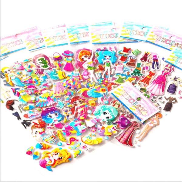 12 ark med klistremerker - Dress up - Barbie-dukker