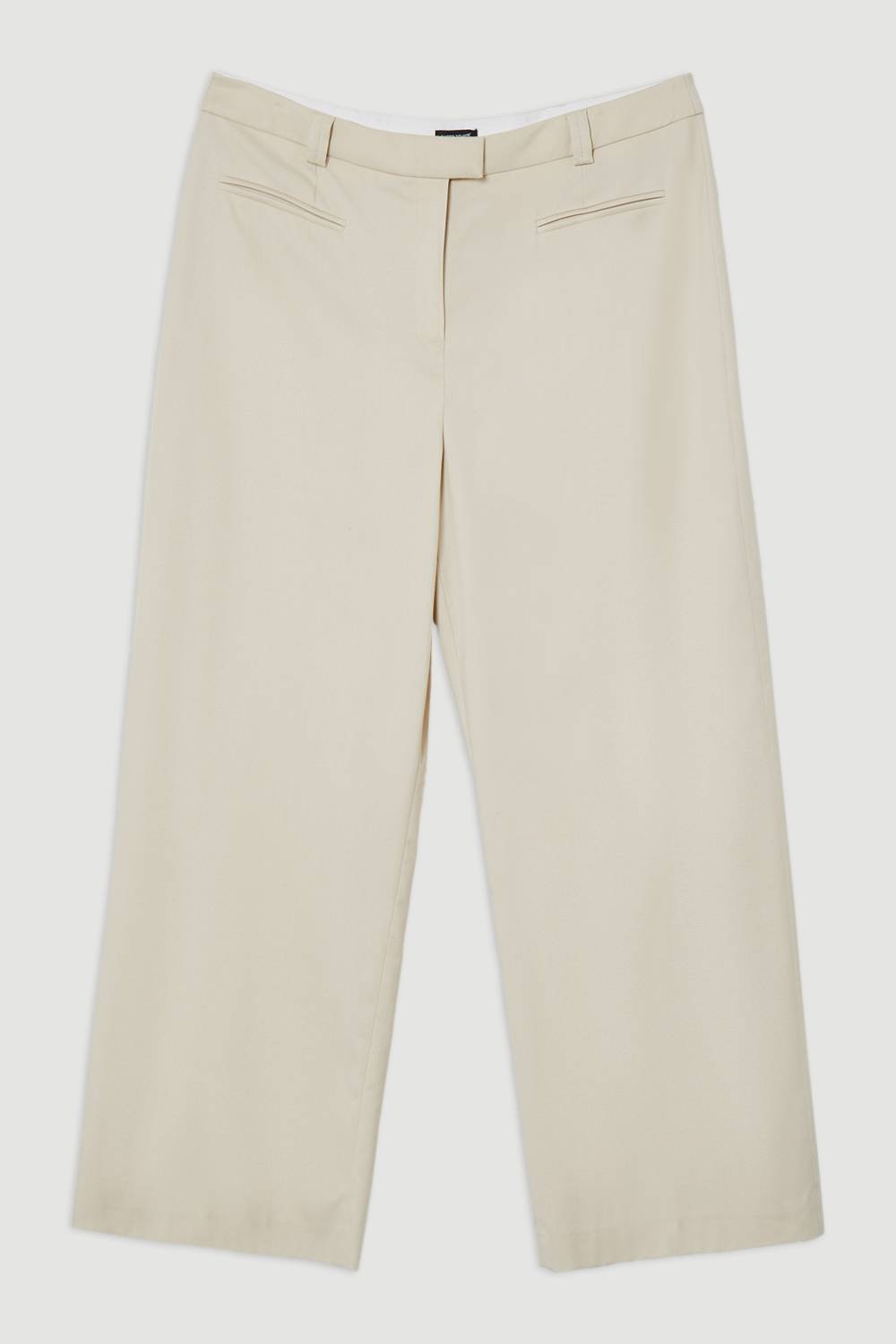 KarenMillen Pantalon Grandes Tailles Doux, Structuré, Sur-Mesure à Jambes Larges
