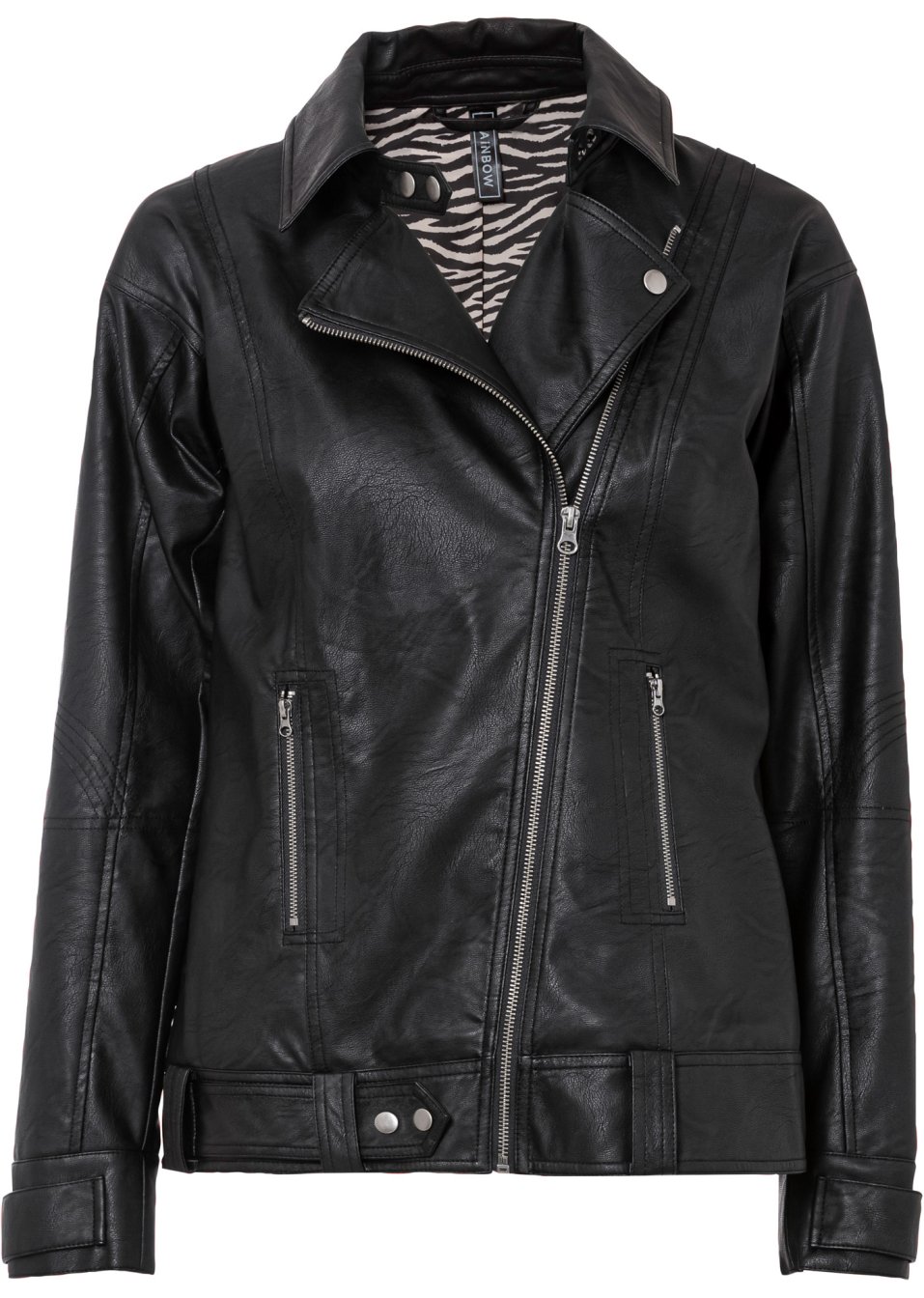 Blouson biker oversize