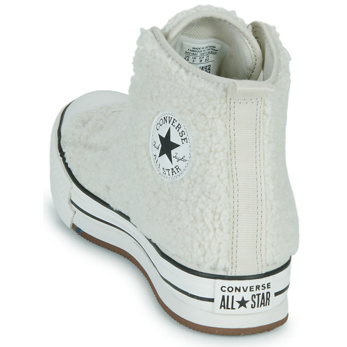 Converse - Chuck Taylor All Star Eva Lift Platform Sherpa Hi - Blanc