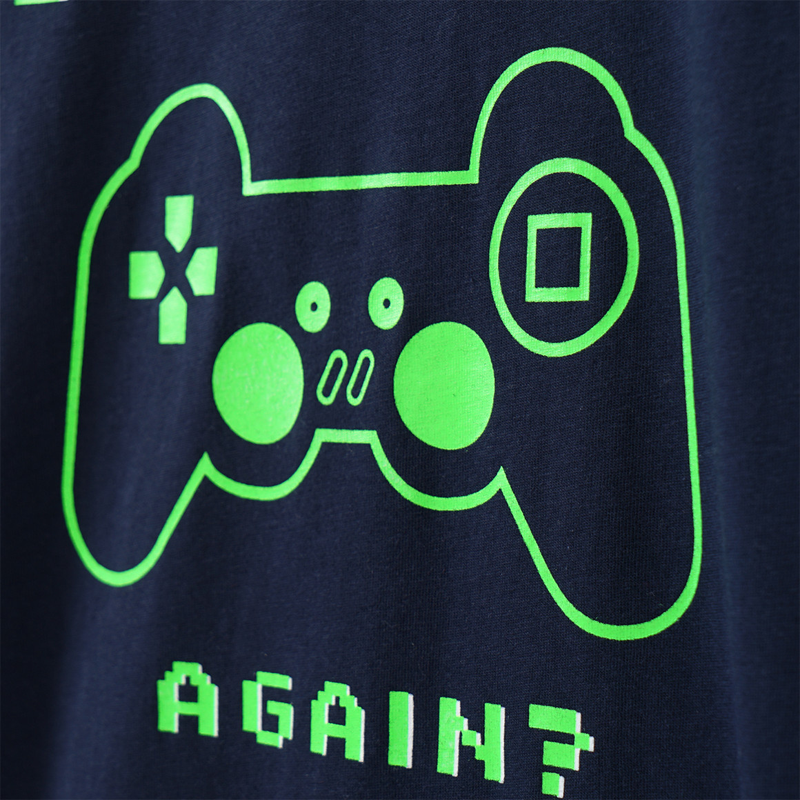 Yigga Jungen Schlafanzug mit Gaming-Motiv dunkelblau