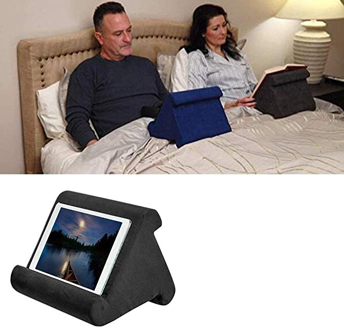 Schaumstoff Tablet Kissen Ständer Cushion Viewing Stand Tablet Halter - Schwarz