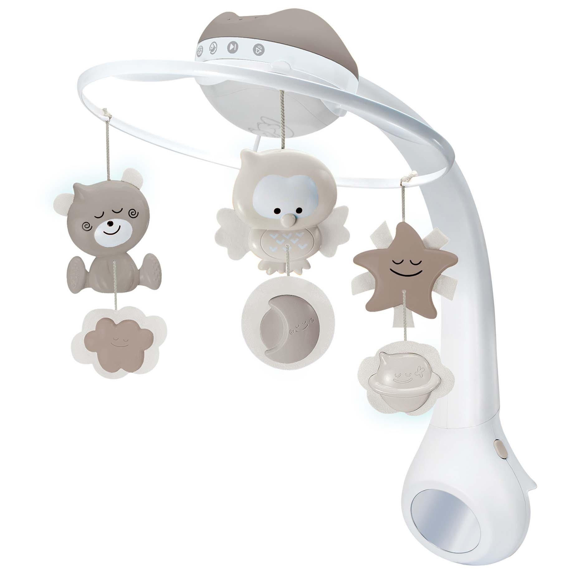Infantino 3-in-1 muziekmobiel en projector beige - shop nu - Prénatal