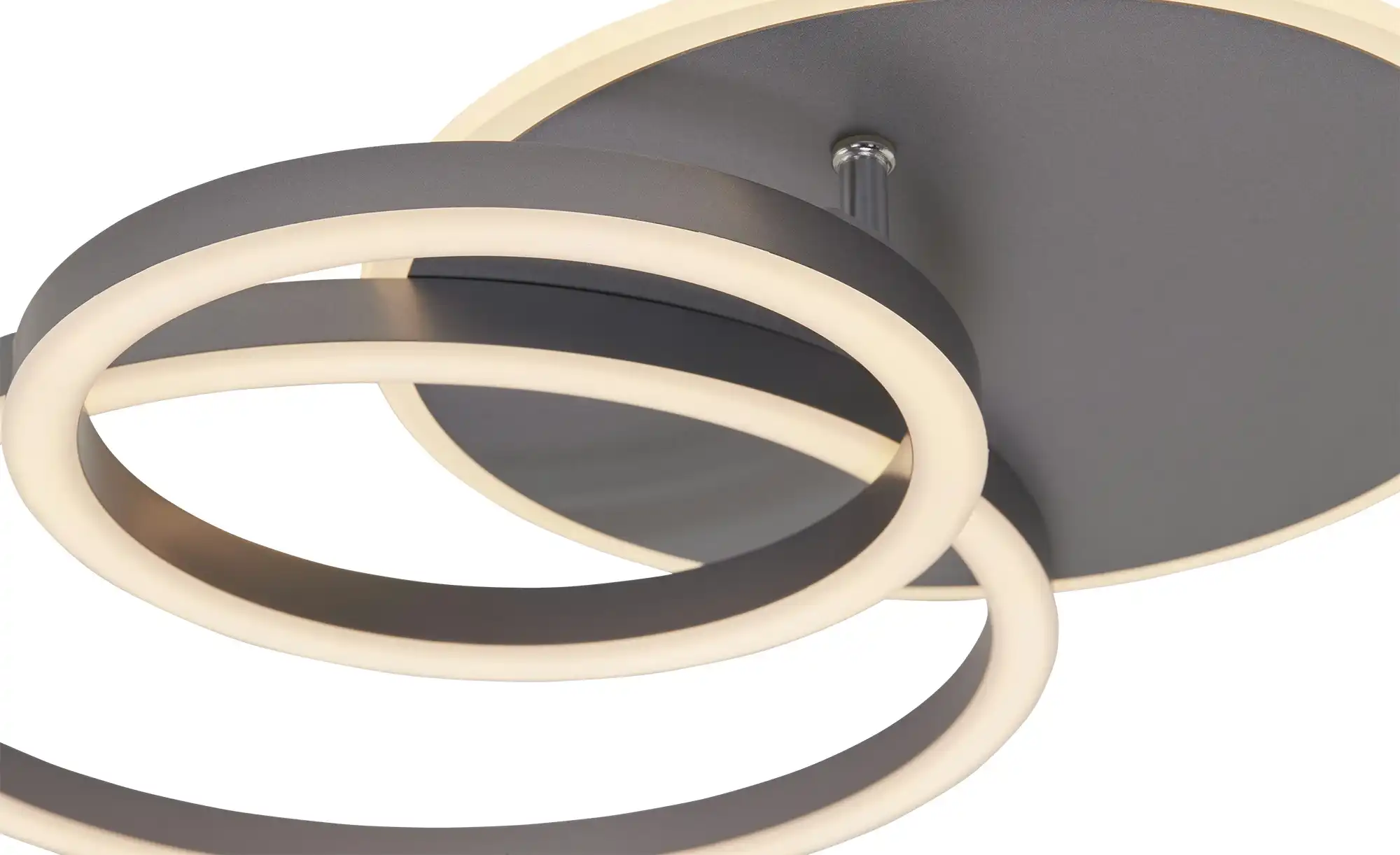 KHG LED-Deckenleuchte,3-flammig, geometrisch, anthrazit