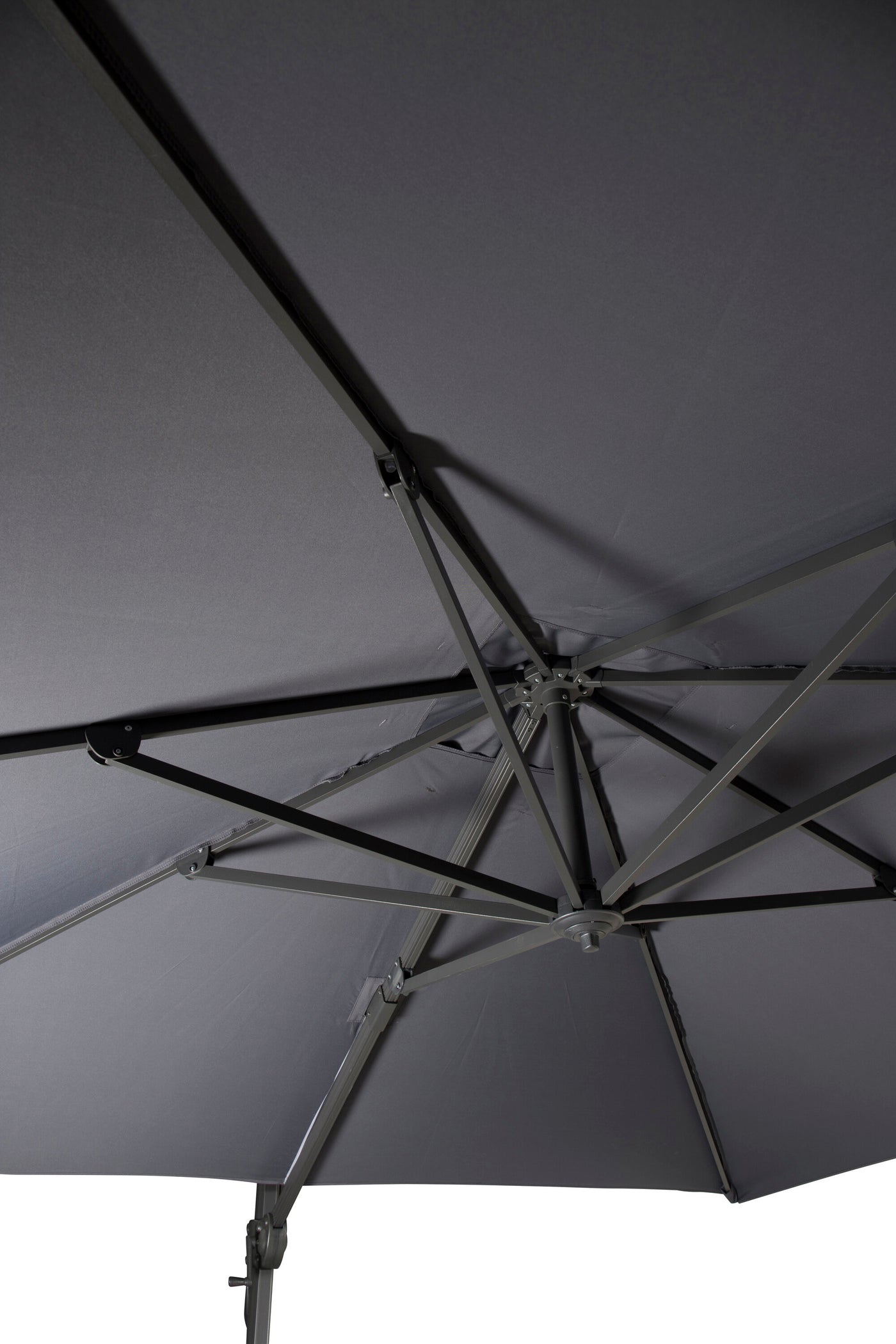 FjÃ´rd - Parasol Donkergrijs 3x3m - Leeds
