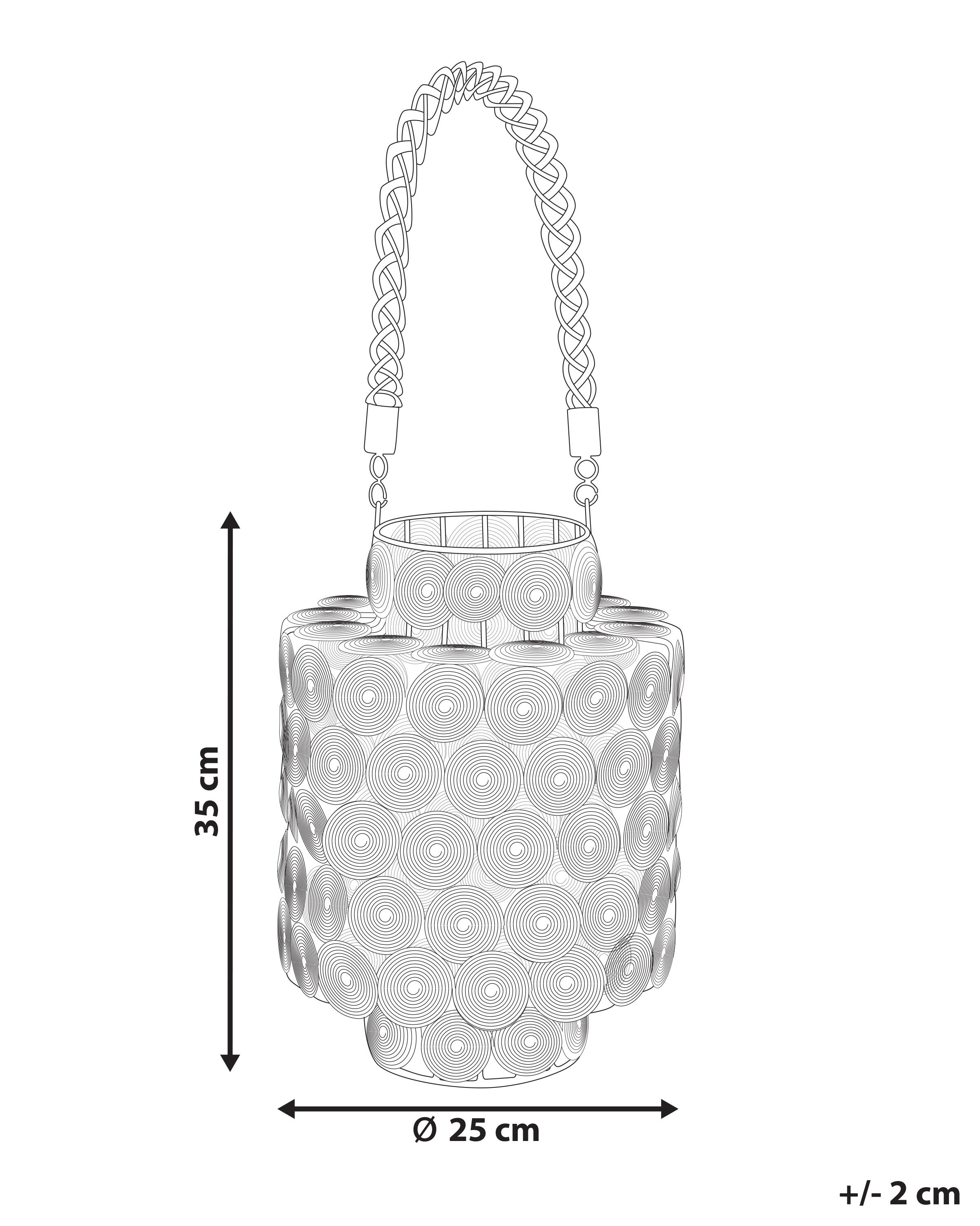 Lantaarn MMOJSTIR Metaal 35 cm Zwart