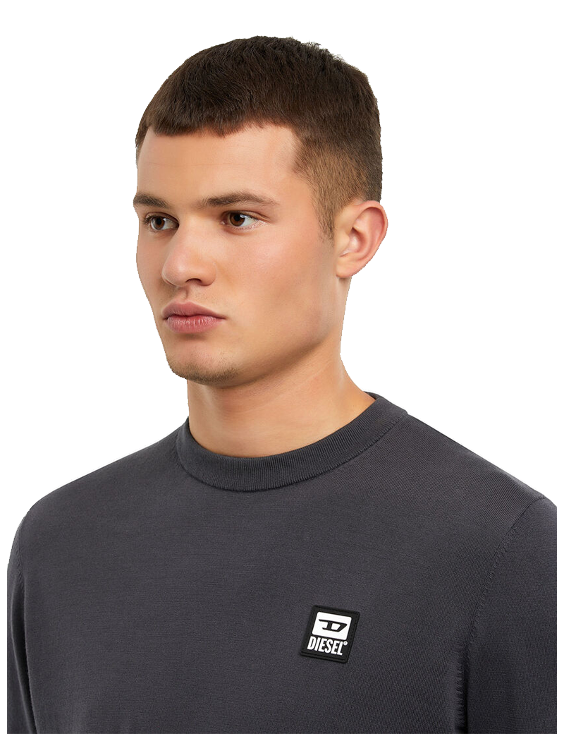 DIESEL PULL EN COTON F-FREEX-B GRIS