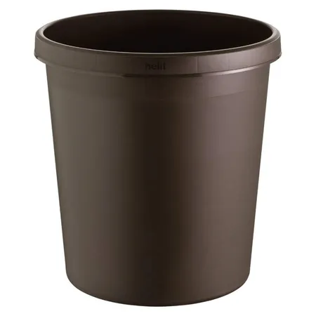 Helit Objekt-Papierkorb, braun, 18 Liter