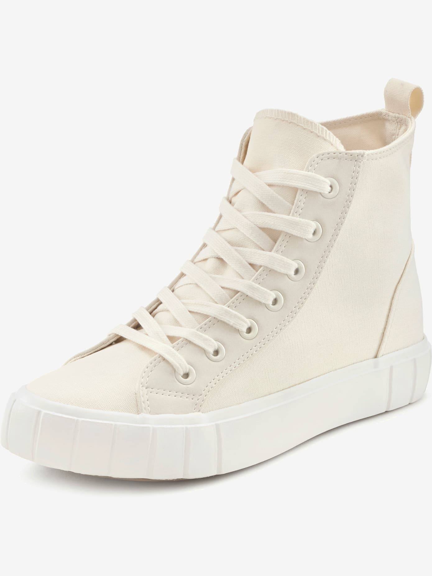 Baskets sneakers montantes avec semelle compensée discrète