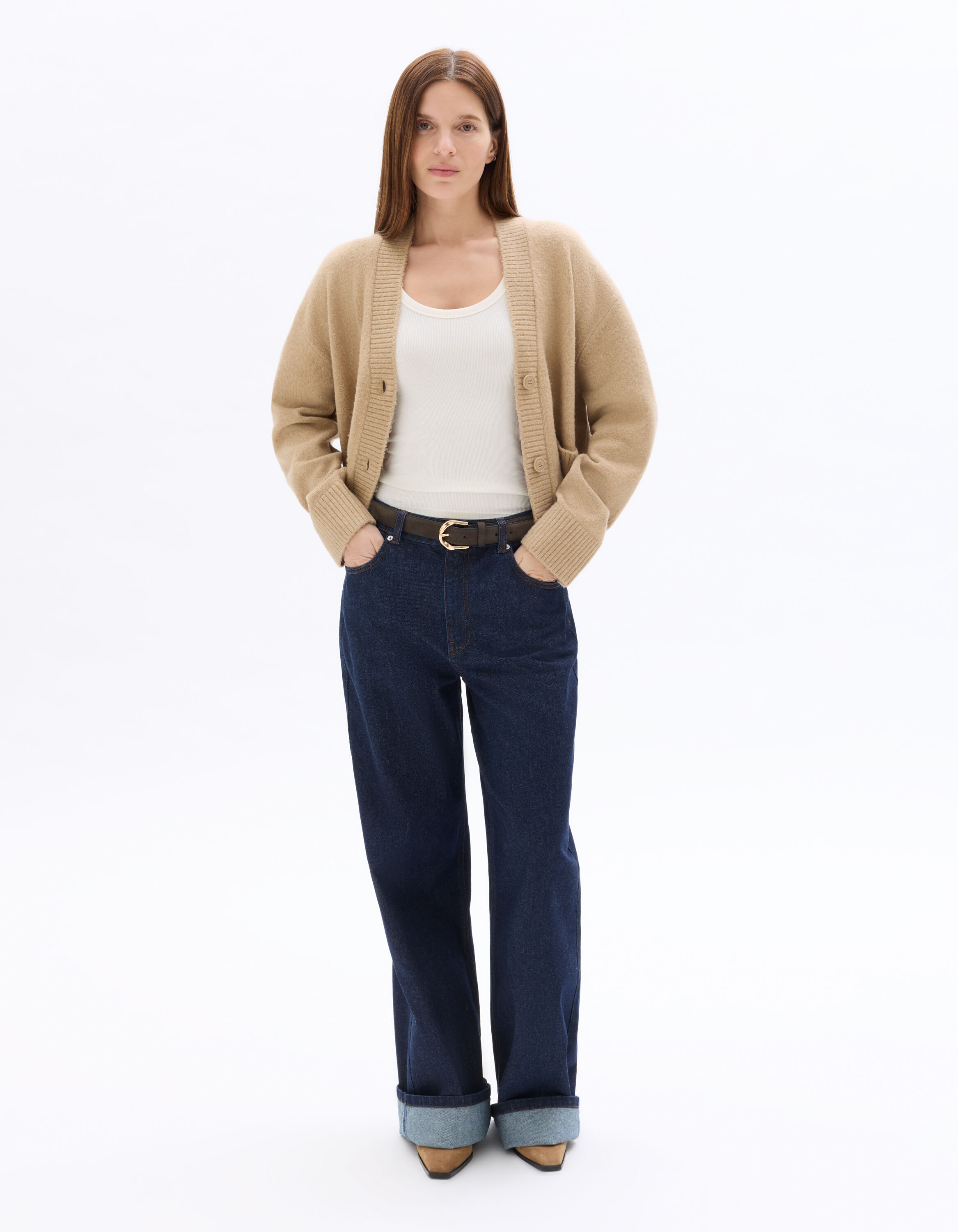 Gilet cosy knit - beige