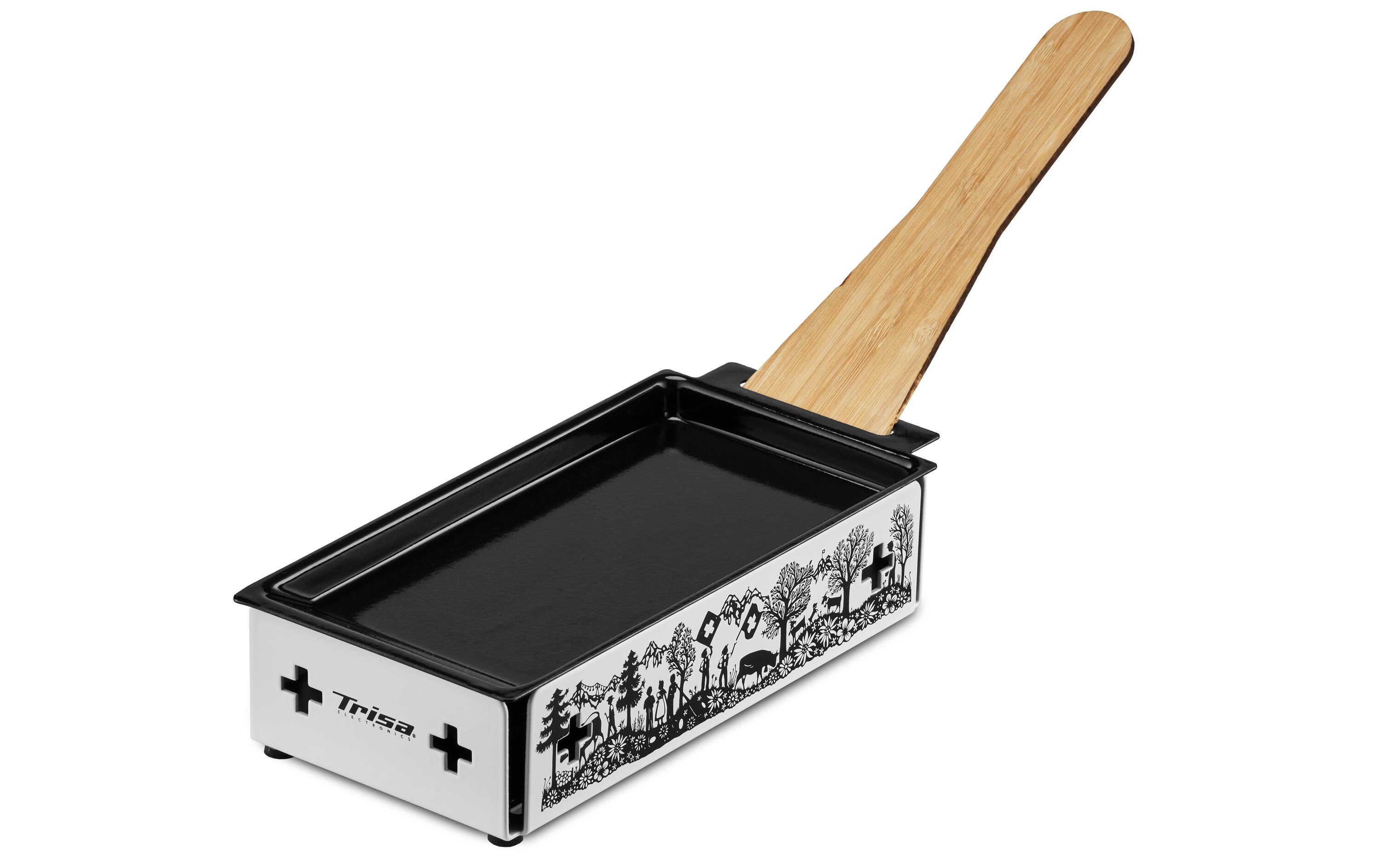 Teelicht-Raclette Kitchenette, Schwarz/WeissKerzen-Raclette